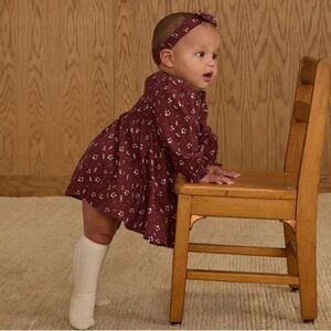 Rylee + Cru Capri Dress in Harvest Berry AW25 NWT